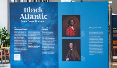 Opening wall of Black Atlantic exhibition