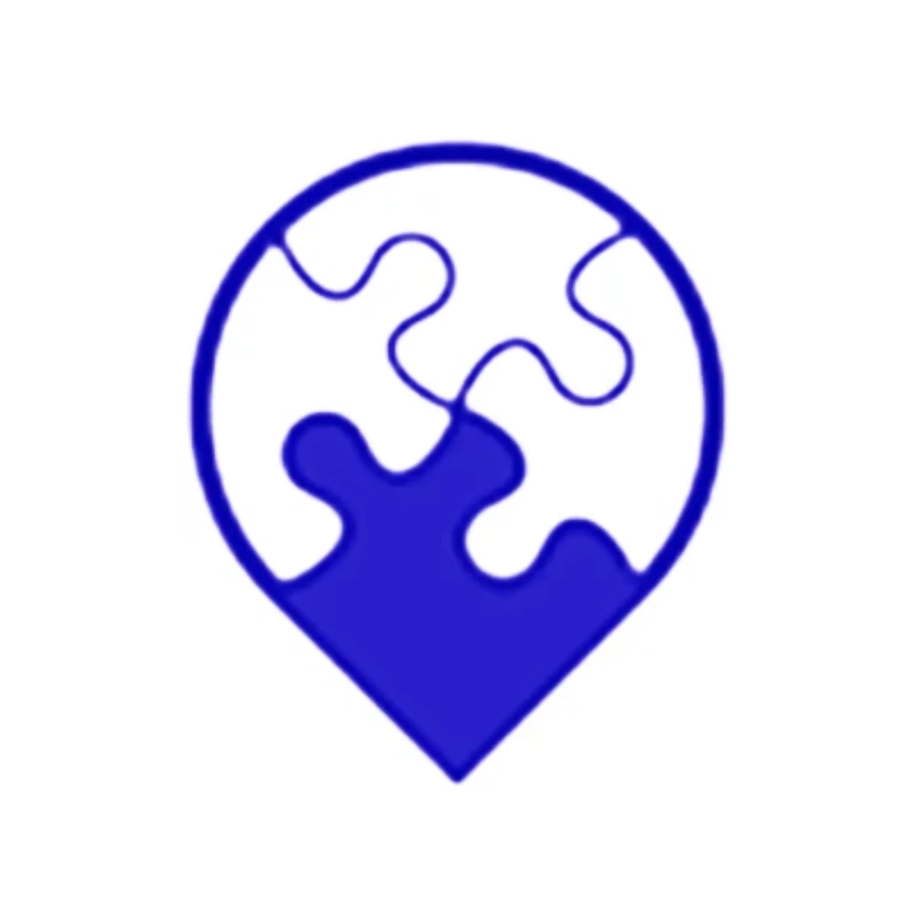 A logo with a puzzle piece in the middle from the geospatial Data Science Group