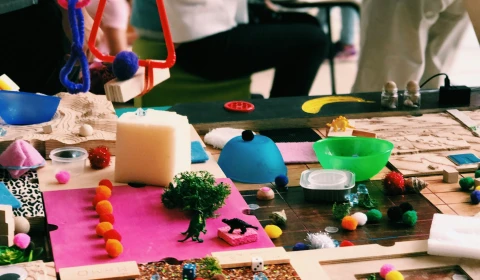 An array of colourful crafting materials