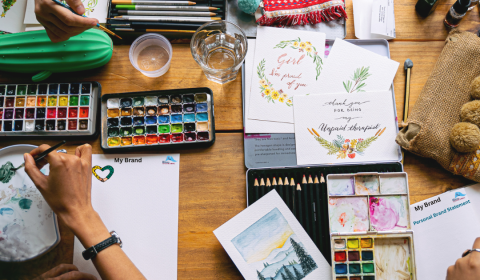 An image of women creating art