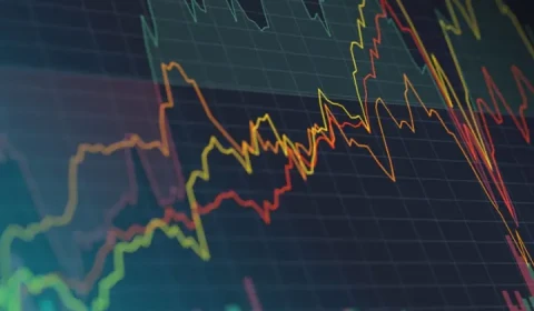 graph style zig zag lines